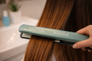 Stijltang die lang haar stijlt en zorgt voor een glanzend en verzorgd resultaat