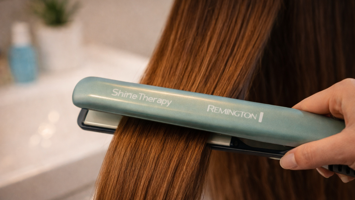 Stijltang die lang haar stijlt en zorgt voor een glanzend en verzorgd resultaat
